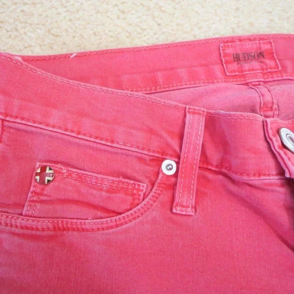 Hudson Skinny Jean Jeggings Size 26 Mid-Rise Red - Picture 5 of 10